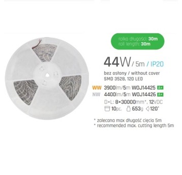 Taśma LED IP20 600SMD3528 2Y ciepła 30m SPE 572133