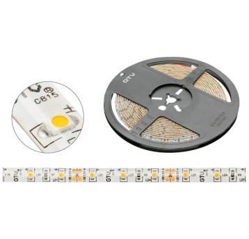 Taśma LED IP65 300SMD3528 ciepła 12V 5m GTV