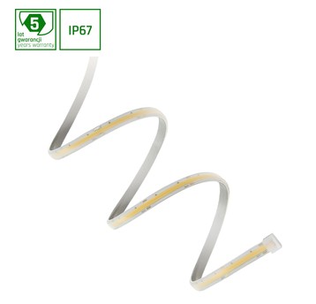 Taśma LED IP67 COB 24V WW 5m 55W 5Y SPECT 587236