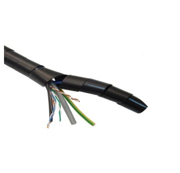 Taśma spiralna do przewodów czarna KSPI-6F (10m)