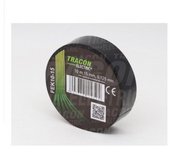 Taśma TRACON 10m/15mm czarna FEK10-15