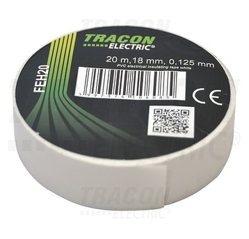 Taśma TRACON 20m/18mm biała FEH20