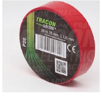 Taśma TRACON 20m/18mm czerwona P20