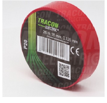 Taśma TRACON 20m/18mm czerwona P20