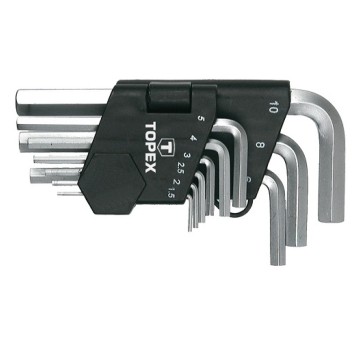 TOPEX Klucze sześciokątne 1.5-10 mm zestaw 35D955