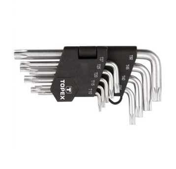 TOPEX Klucze Torx T10-T50, zestaw 9 szt. 35D960