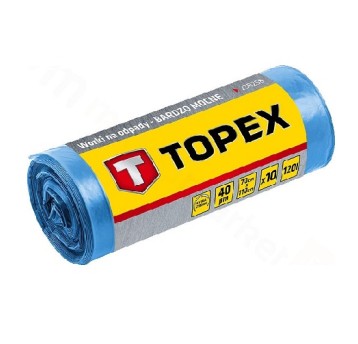 TOPEX Worki na odpady 40mic 120L (10szt) 23B258