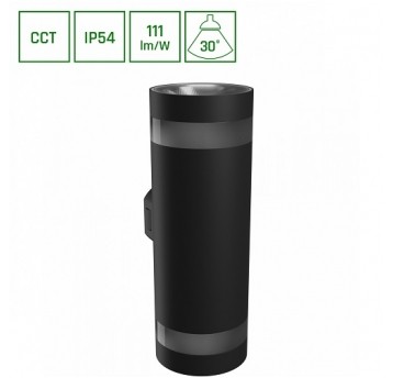 TORRE RING 18W CCT czarna okrągła IP54 SPEC 153270