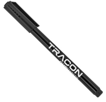TRACON Marker OHP, S, czarny 0,3mm MARKOSBL