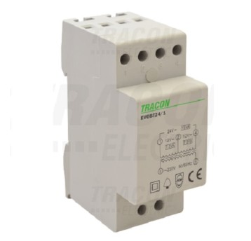 Transformator dzwonkowy 230V/12-24V AC EVOBT24/1