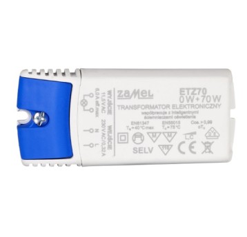 Transformator elektroniczny ETZ-70 0-70W 12V ZAMEL