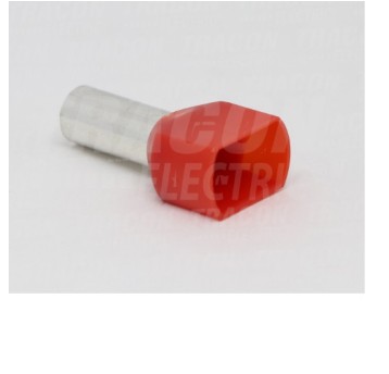 Tulejka izolowana 2x1/8 (100szt) TRACON E90I