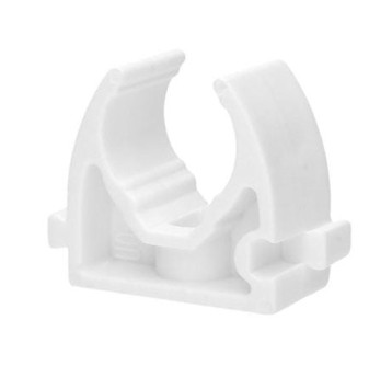 Uchwyt otwarty do rur UO-28 biały Stróża