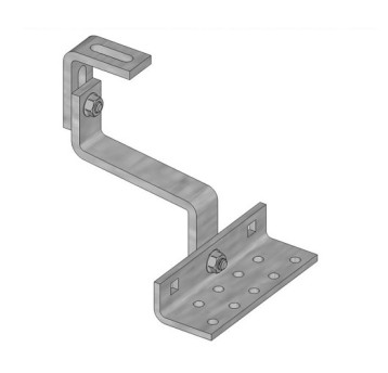 Uchwyt typu hak pod dachówkę z podw. regulacją