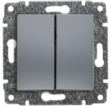 VENA alum. Łącznik podwójny b/r 514015 KOS