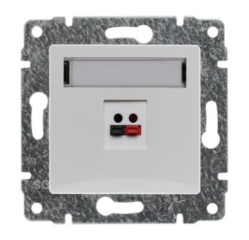 VENA biały Gniazdo głośnik.poj. b/r 510472 KOS