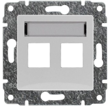 VENA biały Pokrywa do 2xRJ gn.Keystone 5104802 KOS
