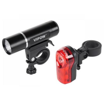 VIPOW Zestaw rower 1LED/3W+3LED/0,5W URZ0015