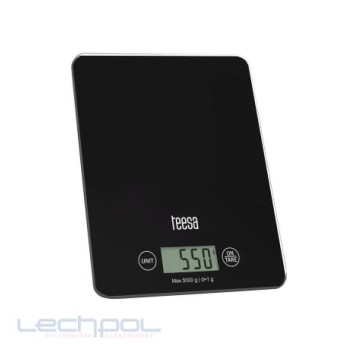 Waga kuchenna szklana czarna TEESA TSA0804