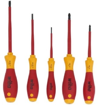 WIHA Zestaw wkrętaków 1000V SoftFinish(5szt)