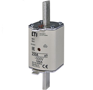 Wkładka BM WT-1 gG 250A K NH1 ETI 325802