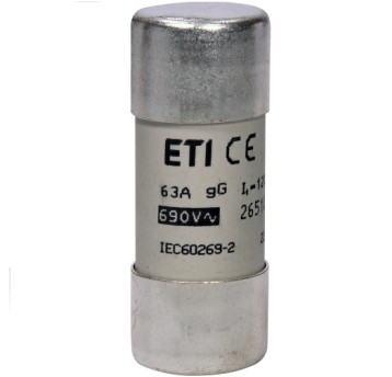 Wkładka cylindr. CH22 22x58 63A gG ETI 095268