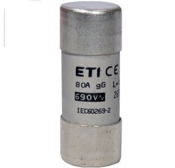 Wkładka cylindr. CH22 22x58 80A gG ETI 095282