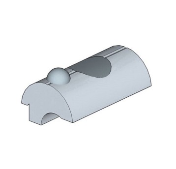 Wpust przesuwny M8 z kulką