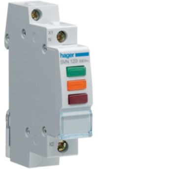 Wskaźnik zasilania 3xLED kolor SVN129 230V HAGER