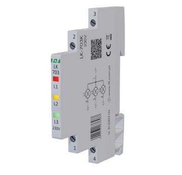 Wskaźnik zasilania slim 3xLED LK-703K F&F 676487