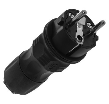 Wtyczka IP54 KEL WT-54 czarna EXTREM W-97446