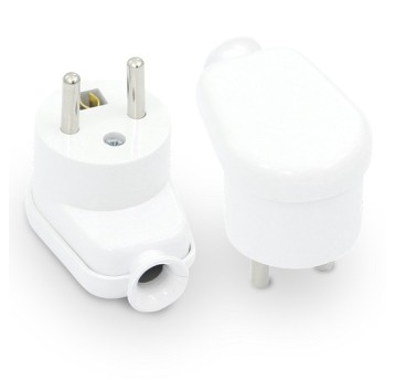 Wtyczka kątowa zu WT-16 16A biała PLASTROL W-10104