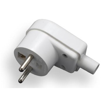 Wtyczka kątowa zu WT-20S biała ELGOTECH