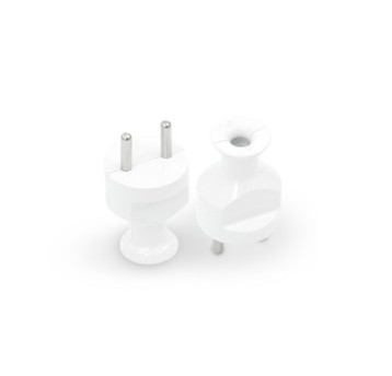 Wtyczka prosta bu WT-21 biała PLASTROL 305100