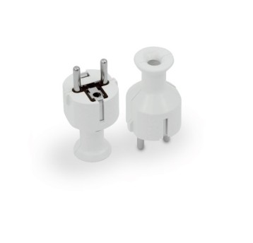 Wtyczka prosta zu WT-40 Uni-Schuko biała PLASTROL