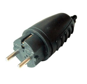 Wtyczka TRACON gumowa bez uchwytu TICS-012G