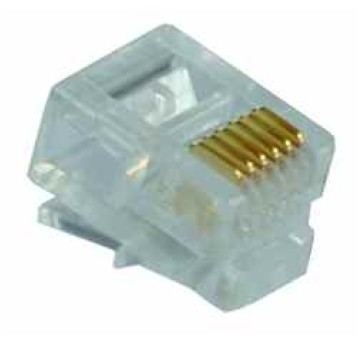 Wtyk RJ12 6P6C telefoniczny mikro TEL0003
