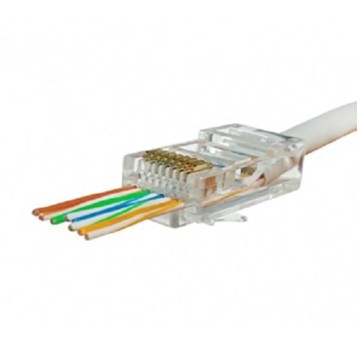 Wtyk RJ45 UTP kat.5e przelotowy SecNET (100 szt)