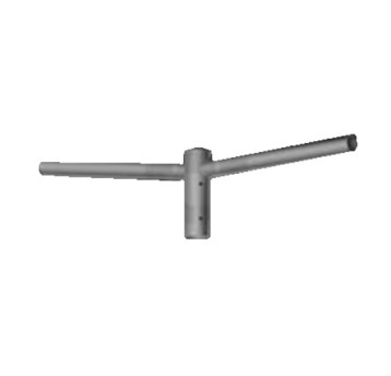 Wysięgnik alum WR-4/2/0,5/5 ZP anodowany inox ROS