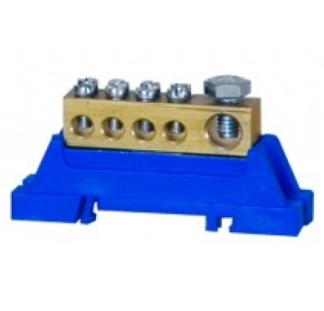 Zacisk ochronny 1x25mm2, 4x10mm2 - niebieski F-ELE