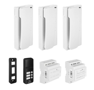 ZAMEL AS-103A Domofon trzyrodzinny (3nr)