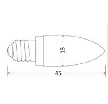 Żarówka choinkowa 34V 3W E10 (kpl-5szt)