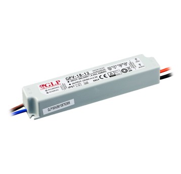 Zasilacz 12V 1,5A 18W IP67 LED GPV-18-12 GLP