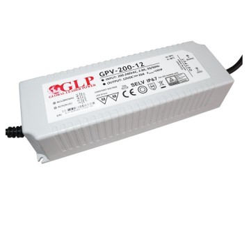 Zasilacz 12V 16A 200W IP67 LED GPV-200-12 GLP