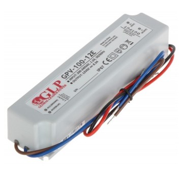Zasilacz 12V 8,3A 100W IP67 LED GPV-100-12E GLP