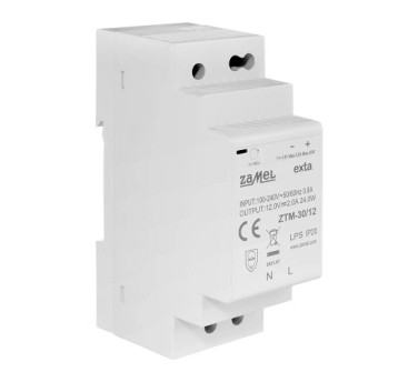 Zasilacz 12V TH35 2,5A 30W DC ZTM-30/12 ZAMEL