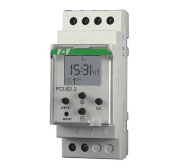 Zegar ster.progr. PCZ-521.4 24V-264V AC/DC F&F