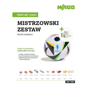 Zestaw PROFI-SET 887-1090 (piłka Adidas) WAGO