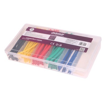 Zestaw rurek termok. czarne 100szt AE-13141/B ORNO