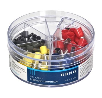 Zestaw tulejek izol. 100szt. 4-16mm2 KK-8117 ORNO